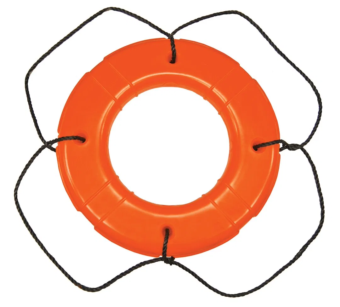 570 – TAYLOR MADE PFD - Personal Floatation Device, Life Buoy 30 Inch Diameter Ring With Sewn In Beckets To Secure Gr...